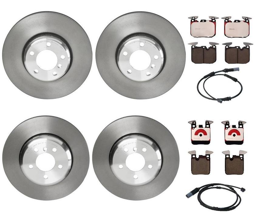 BMW Brembo Brake Kit Pads & Rotors Front and Rear (340mm/345mm